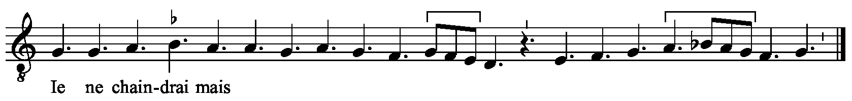 Refrain musical notation